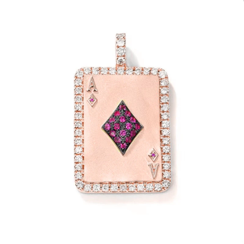 Ace of Bling Card Pendant - Image 3