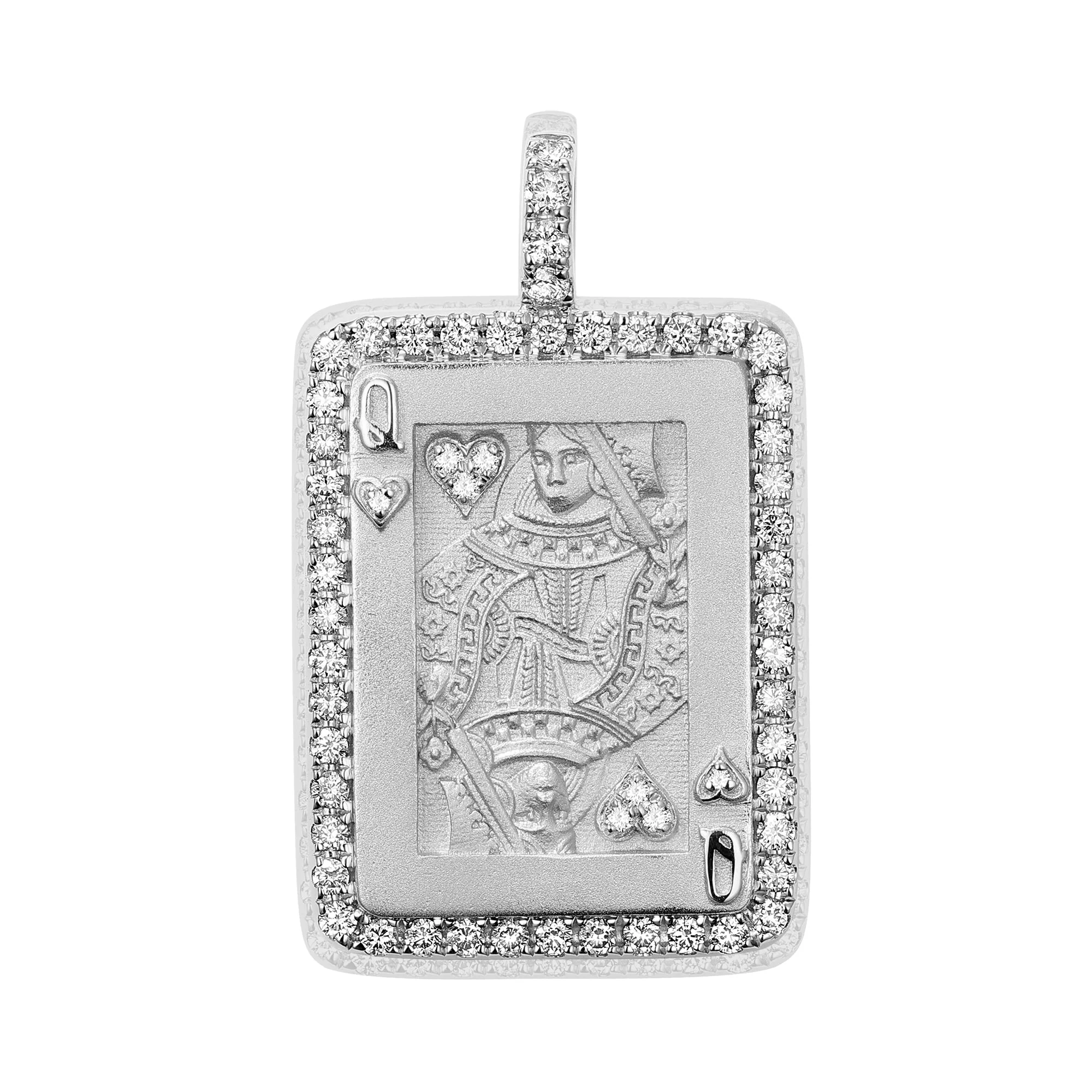 Queen of Hearts Card Pendant - Image 2