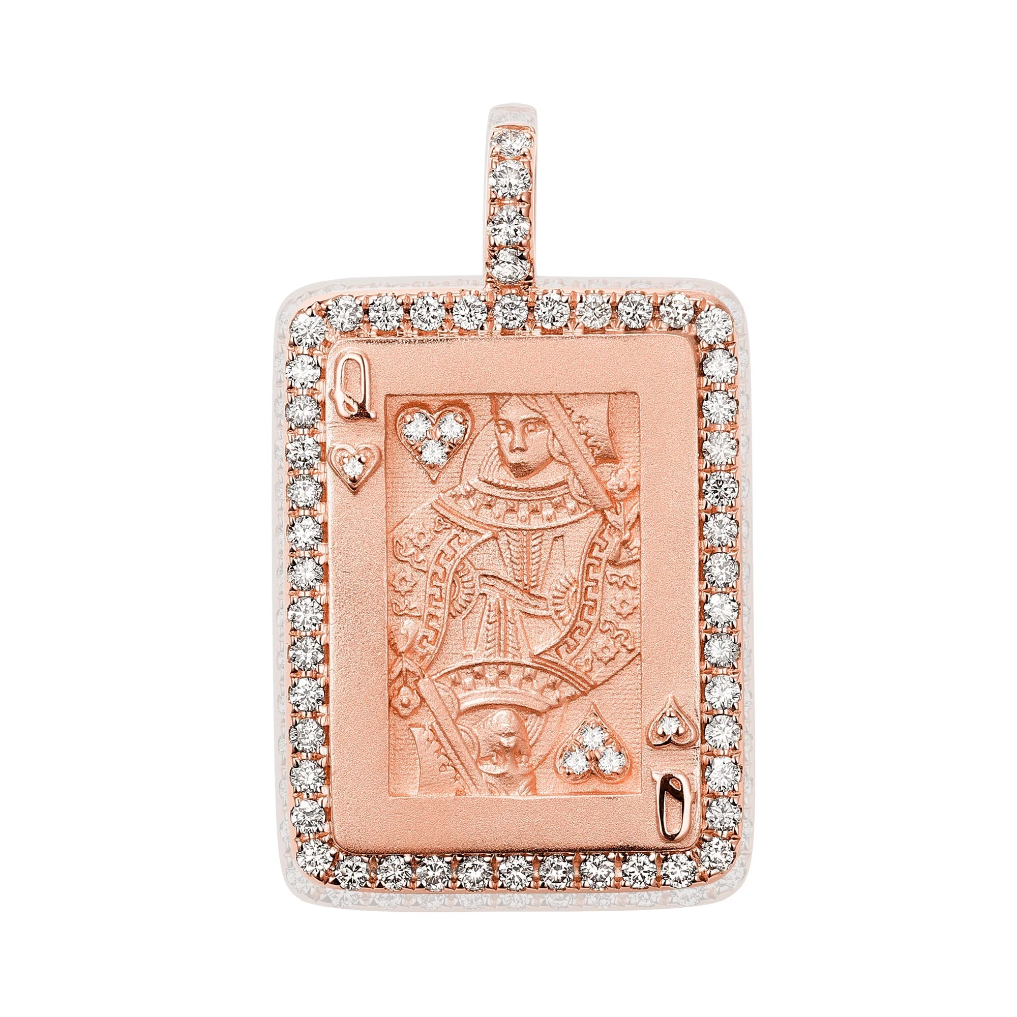 Queen of Hearts Card Pendant - Image 3