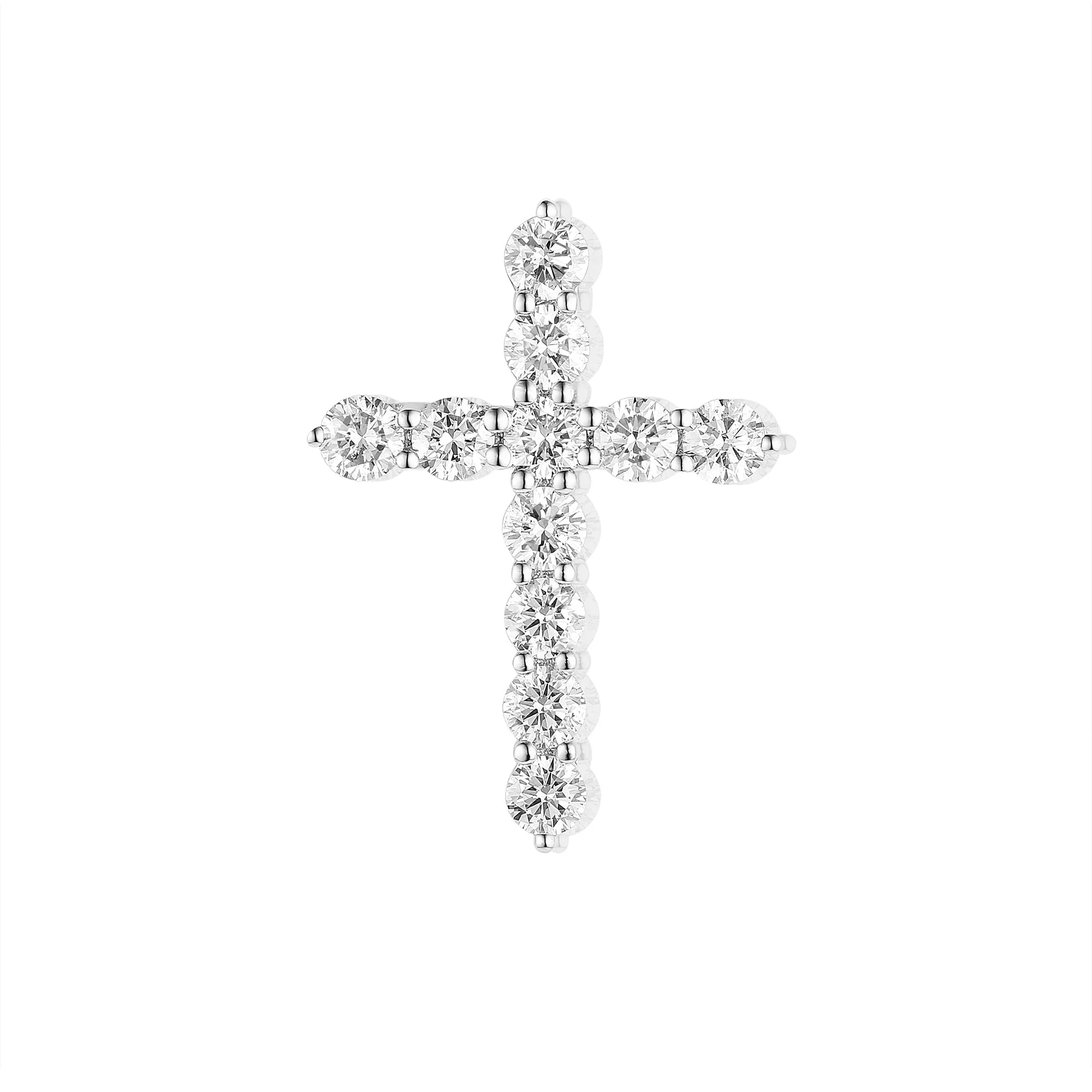 Divine Brilliance Diamond Cross Pendant - Image 2