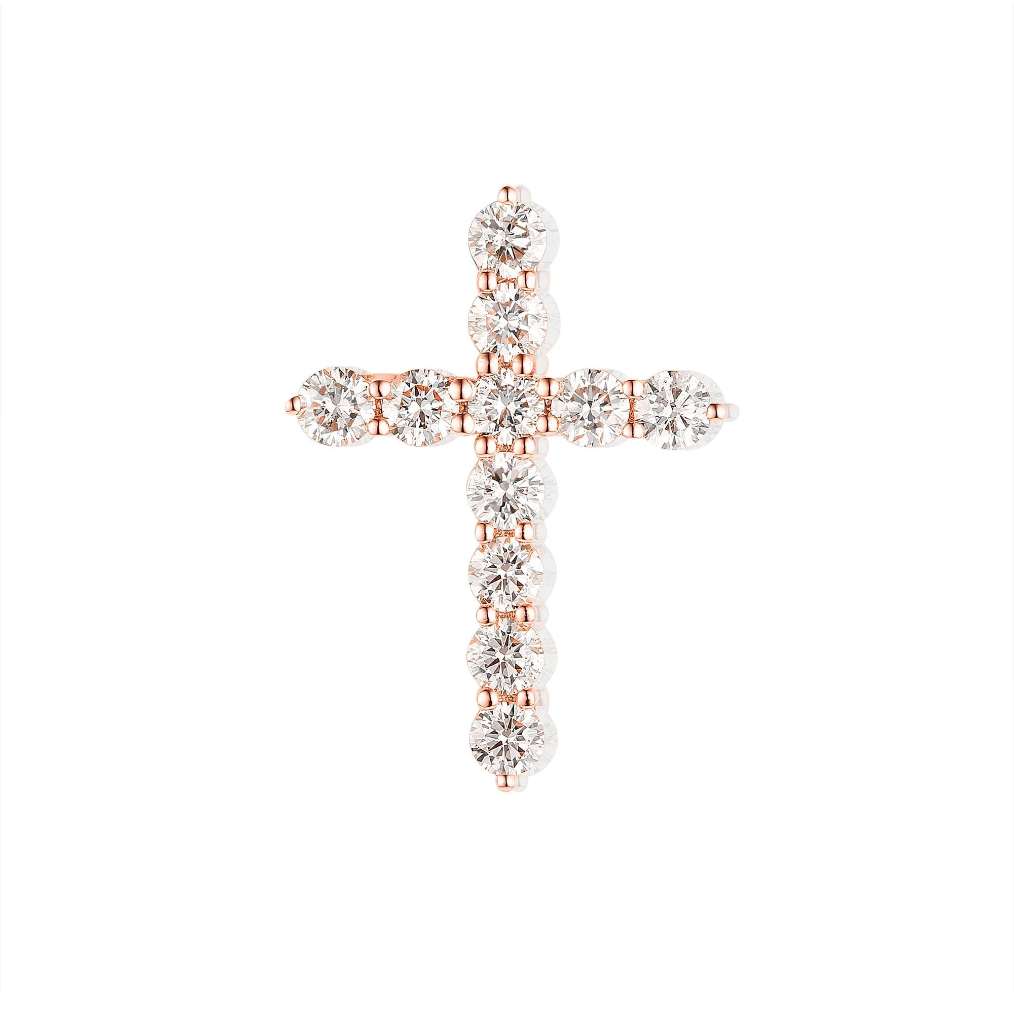 Divine Brilliance Diamond Cross Pendant - Image 3
