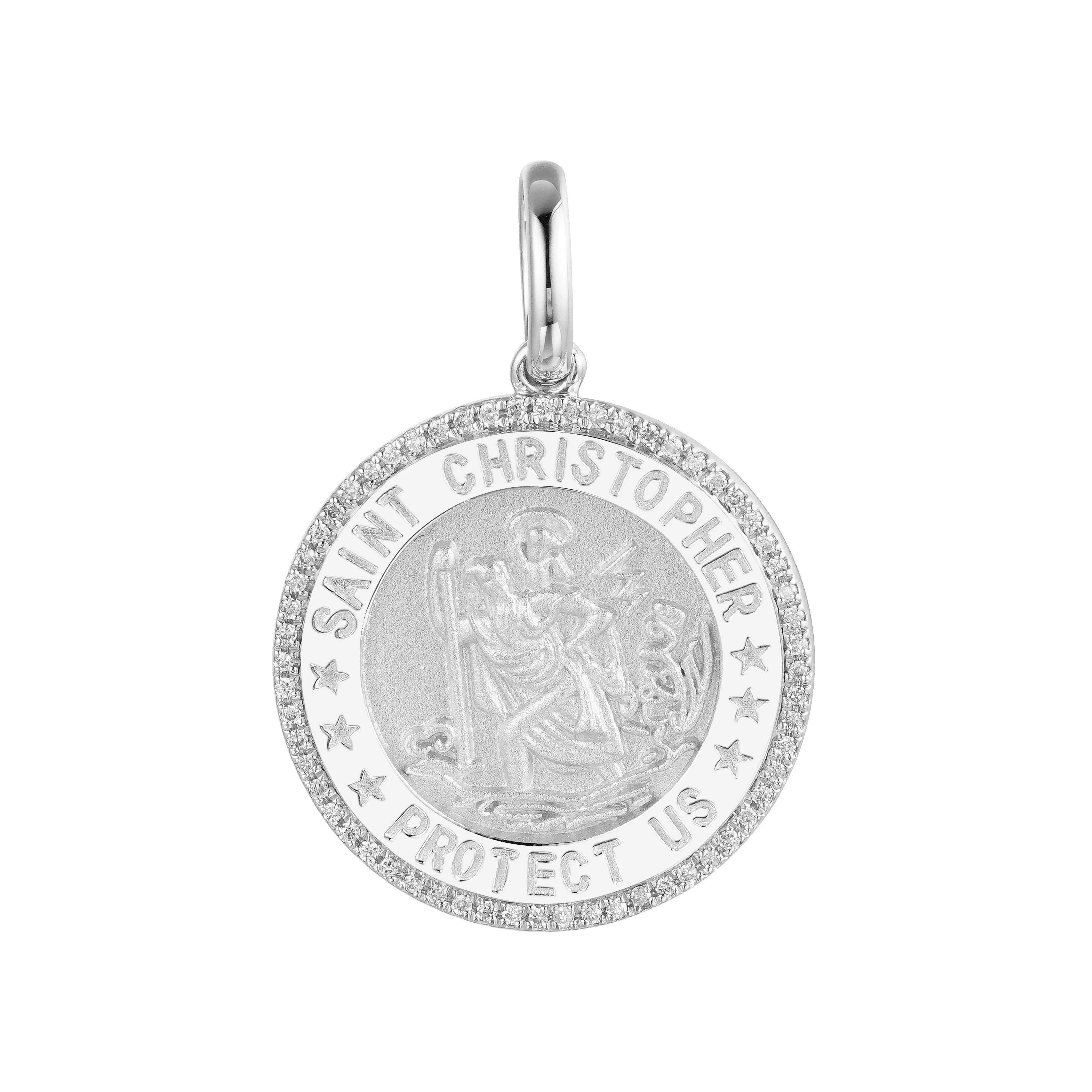 Saint Christopher's Protection Diamond Pendant - Image 6