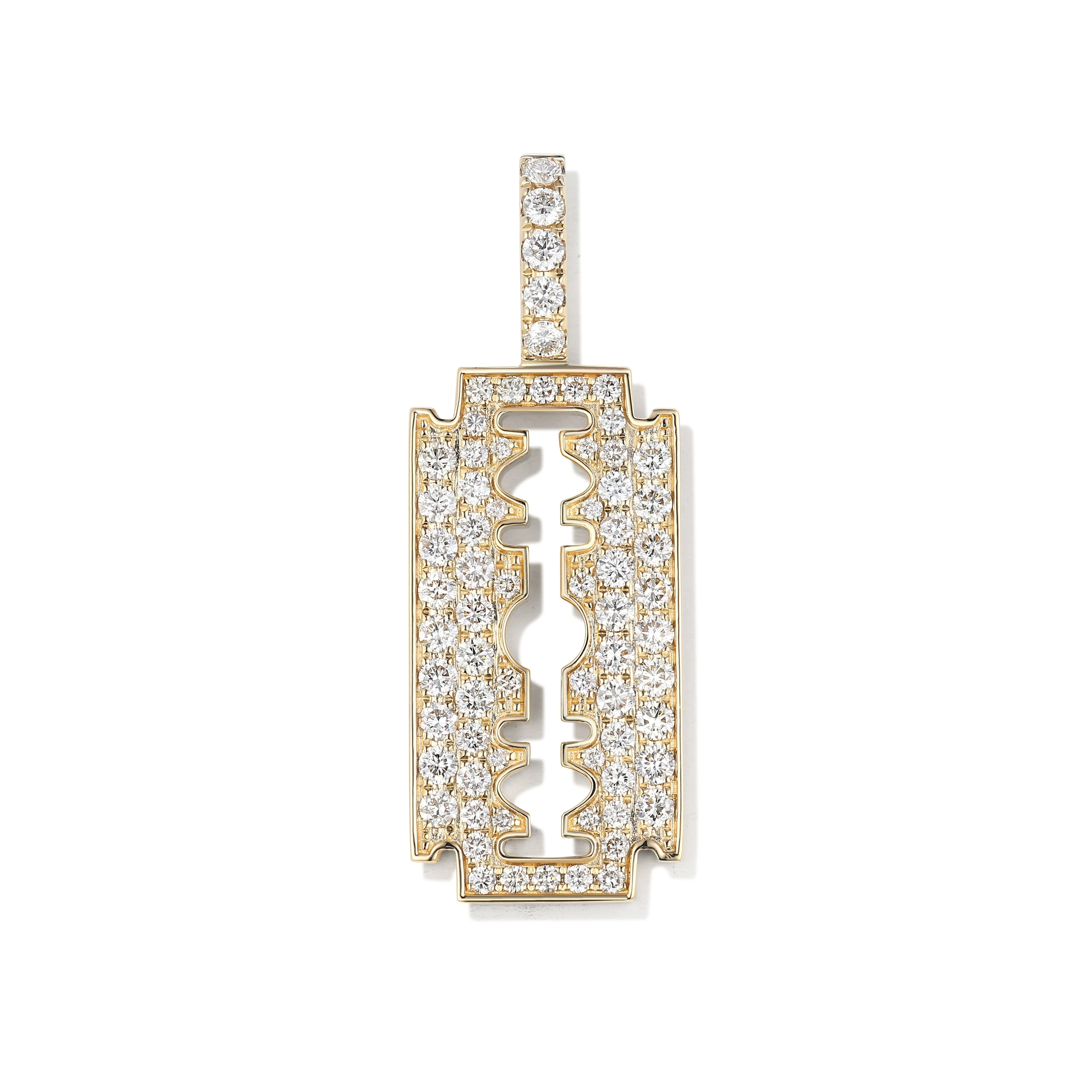 Diamond Razor Pendant