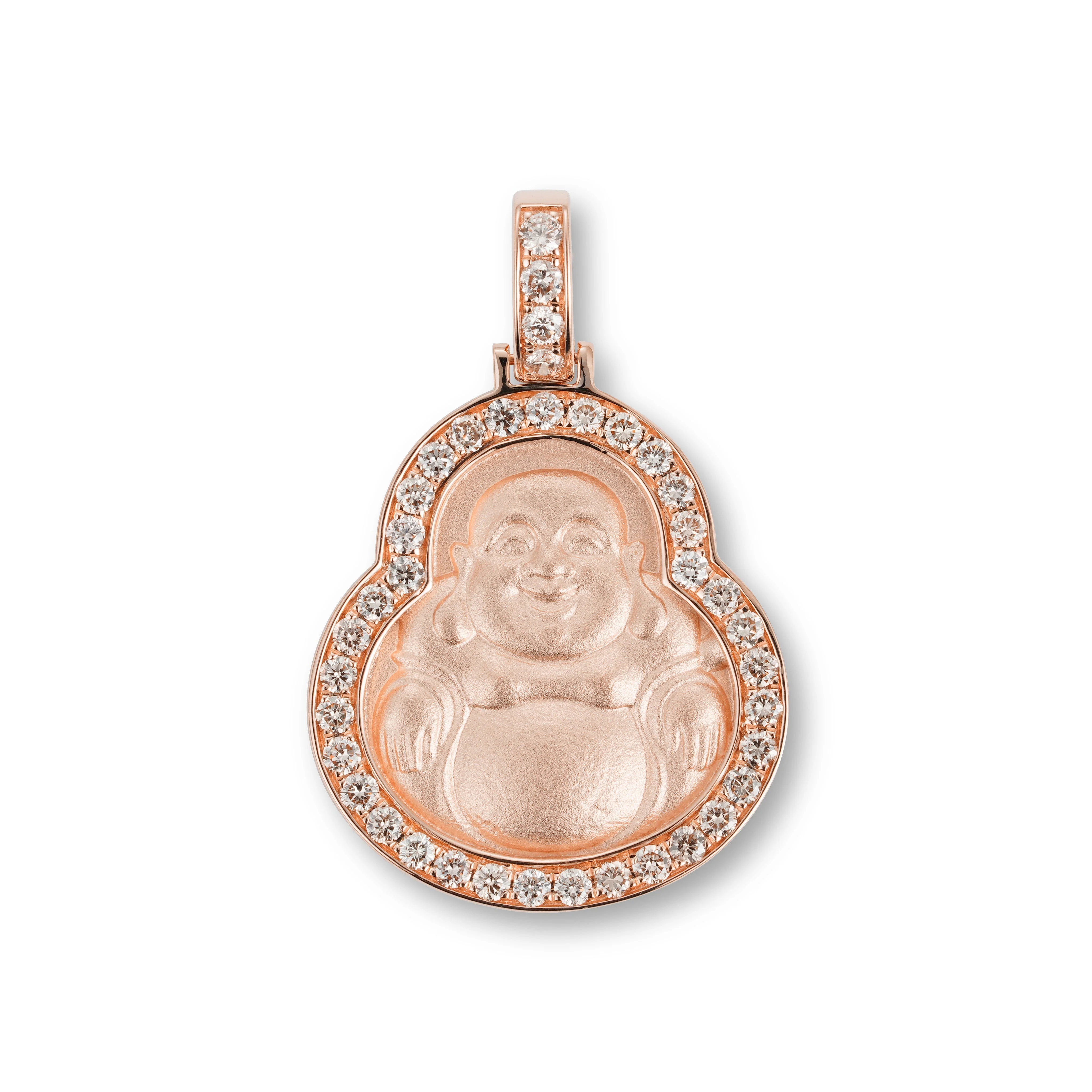 Golden Buddha Diamond Pendant - Image 3