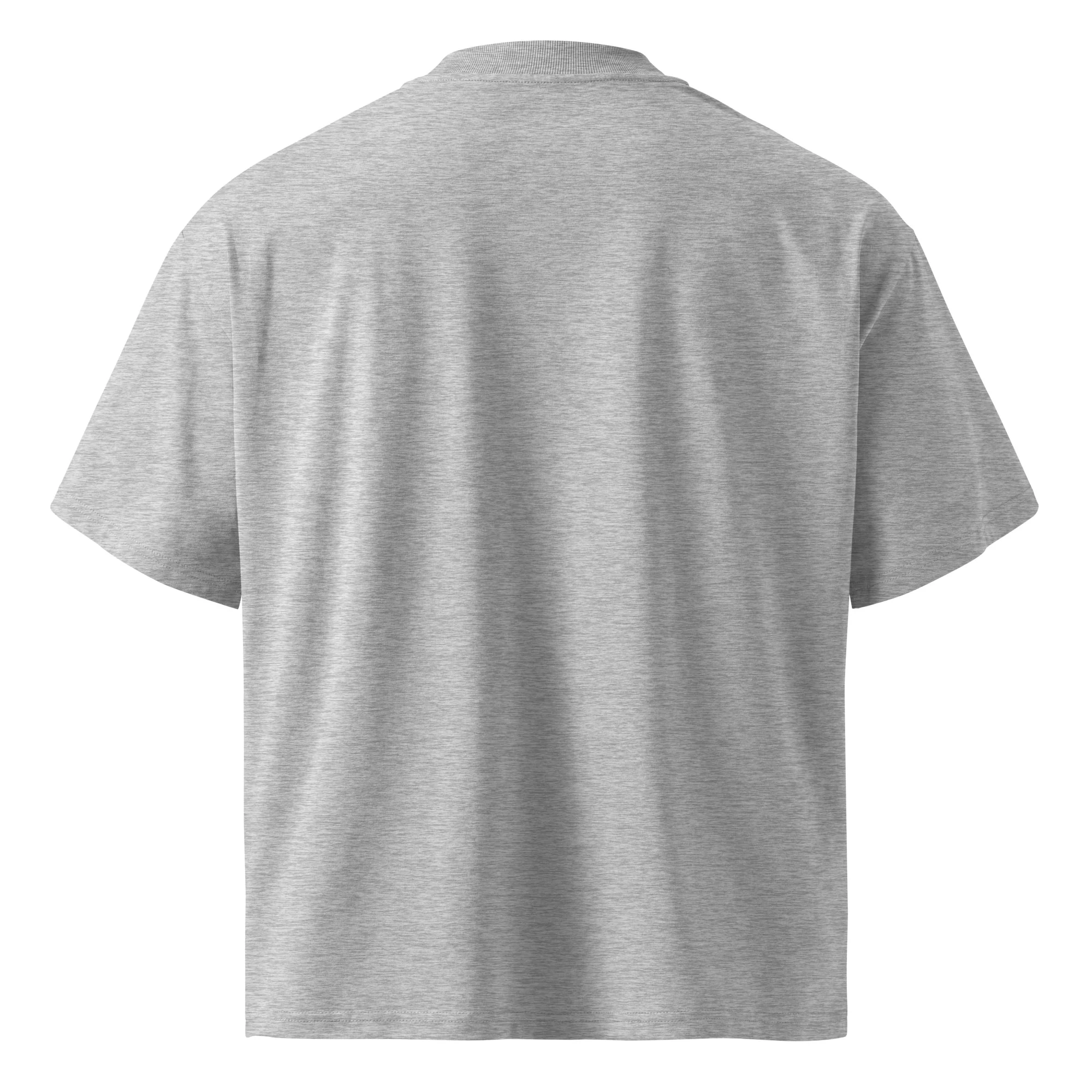 TRIO / Unisex organic oversized high neck t-shirt - Image 10
