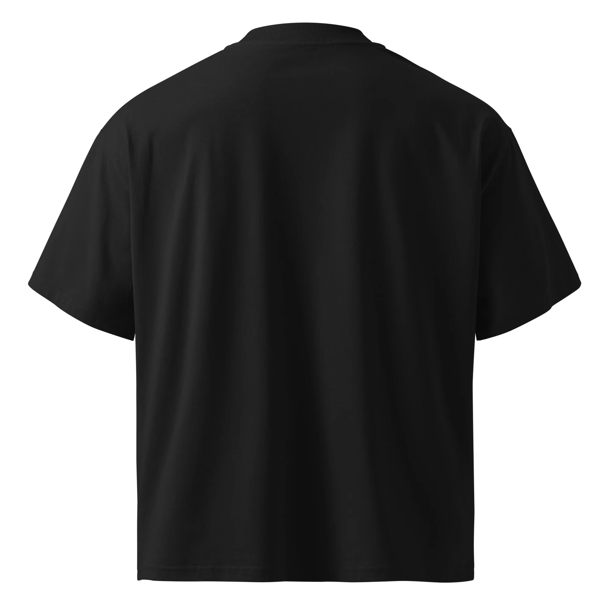 TRIO / Unisex organic oversized high neck t-shirt - Image 6