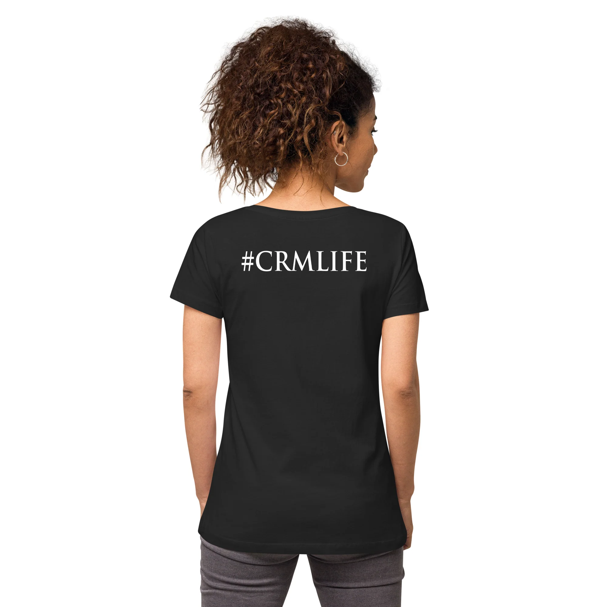 Women’s fitted v-neck t-shirt - Image 6